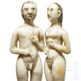 Zwei Elfenbeinfiguren von Adam und Eva, kolonial-portugiesisch, 17./18. Jhdt. - photo 3