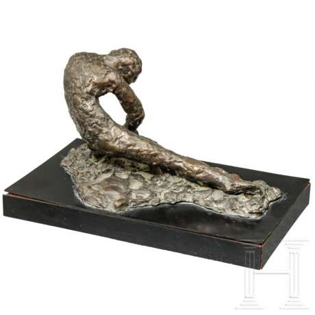 Moderne figürliche Bronzeskulptur, signiert "DD", USA, 20. Jhdt. - photo 3