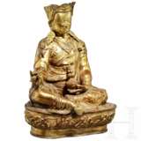 Padmasambhava-Bronze-Statuette, sino-tibetisch, 19. Jhdt. - Foto 8
