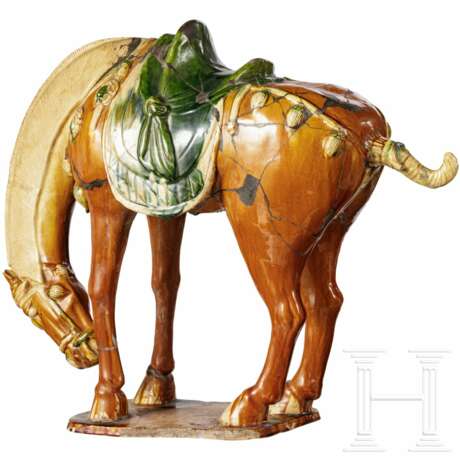 Großes Sancai-glasiertes Tang-Pferd, China, 618 - 907 - photo 3