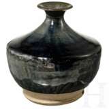 Schwarz-braun glasierte "Henan"-Weinflasche, China, Song-/Yuan-Dynastie - Foto 2