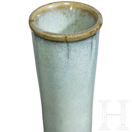 Bauchige Junyao-Vase, wohl Yuan-Dynastie  - Foto 8