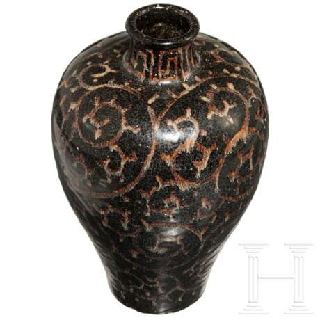Seltene Jizhou-Meiping-Vase im Tixi-Stil, China, 13. - 14. Jhdt. - фото 3