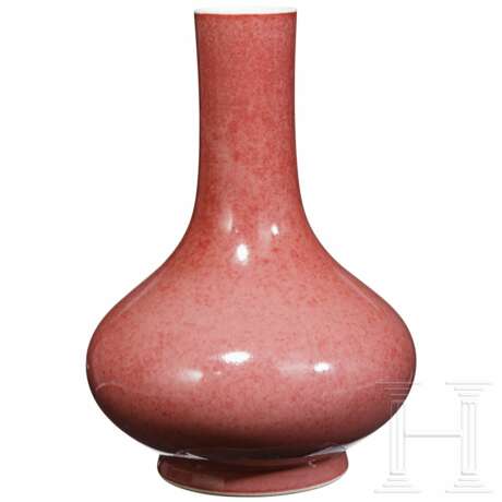 Rot glasierte Vase mit Qianlong-Marke - Foto 5