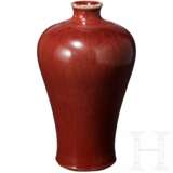 Sang-de-boef-glasierte Meiping-Vase, China, 18. Jhdt. - Foto 1