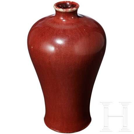 Sang-de-boef-glasierte Meiping-Vase, China, 18. Jhdt. - Foto 2