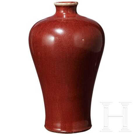 Sang-de-boef-glasierte Meiping-Vase, China, 18. Jhdt. - Foto 3