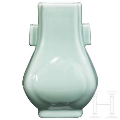 Fanghu-Seladon-Vase mit Guangxu-Marke, spätes 19. - frühes 20. Jhdt. - Foto 1