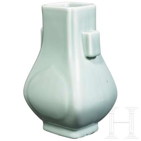 Fanghu-Seladon-Vase mit Guangxu-Marke, spätes 19. - frühes 20. Jhdt. - Foto 2