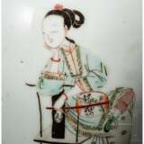 Figürlich bemalte Famille-verte-Meiping-Vase mit Kangxi-Marke - фото 5