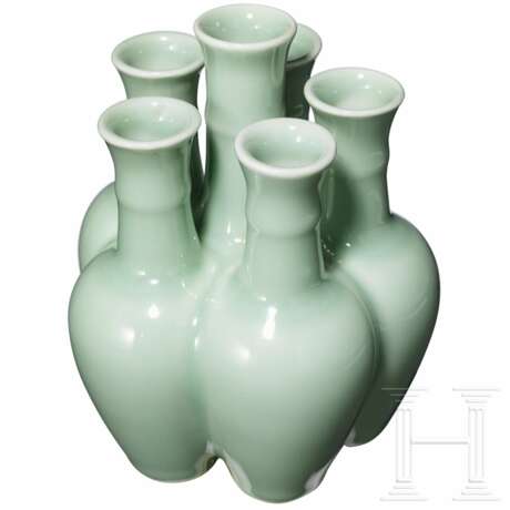Seladon-Tulpen-Vase mit Qianlong-Vier-Zeichen-Marke - photo 2