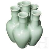 Seladon-Tulpen-Vase mit Qianlong-Vier-Zeichen-Marke - Foto 3