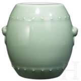 Trommelförmige Seladon-Vase mit Jiaqing-Marke - Foto 2