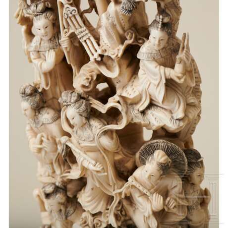 Große Elfenbein-Figurengruppe, China, 19. Jhdt. - Foto 5
