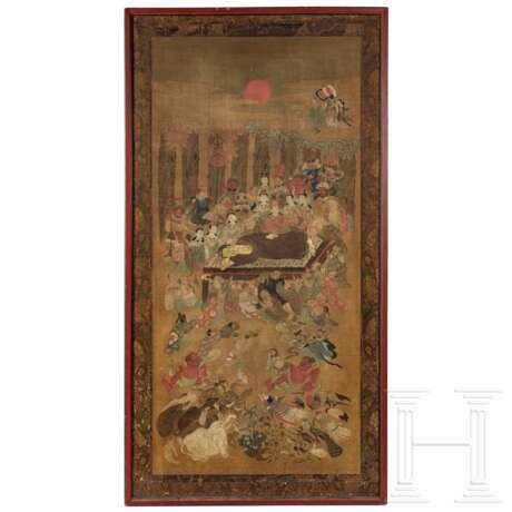 Anonymer Meister, Tod des Buddha, Japan, Edo-Periode (1603 - 1868) - Foto 1