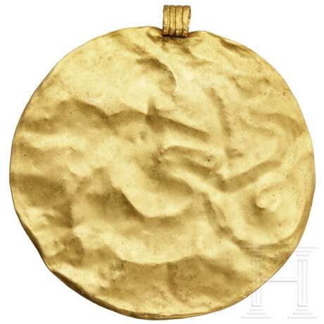 Herausragendes Goldmedaillon mit Nereide, hellenistisch, 3. Jhdt. v. Chr. - Foto 4