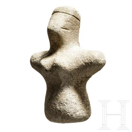 Frauenidol, Marmor, Vorderasien, 4. - 3. Jtsd. v. Chr. - Foto 3
