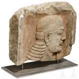 Archaische Grabstele eines Kriegers, Griechenland, 1. Hälfte - Mitte 6. Jhdt. v. Chr. - Foto 4
