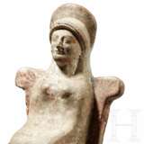 Thronende Göttin, Terrakotta, Griechenland, 6. Jhdt. v. Chr. - Foto 5