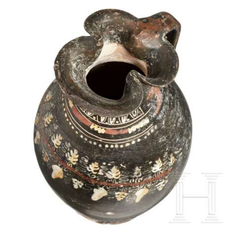 Olpe mit Kleeblattmündung, Süditalien, 4. Jhdt. v. Chr. - Foto 4