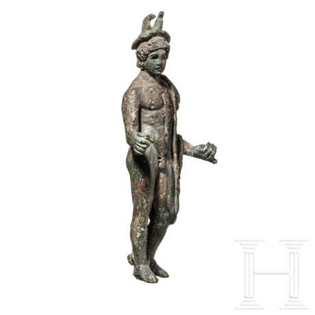 Feine Bronzestatuette des Merkur, römisch, 2. Jhdt. - photo 4