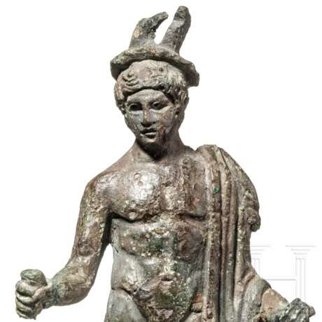 Feine Bronzestatuette des Merkur, römisch, 2. Jhdt. - Foto 5
