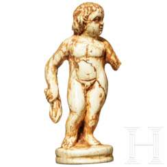 Eros-Statuette aus Elfenbein, römisch, 1. - 2. Jhdt.