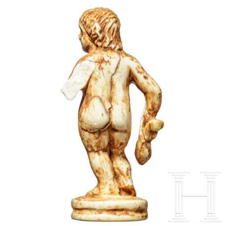 Eros-Statuette aus Elfenbein, römisch, 1. - 2. Jhdt. - Foto 4