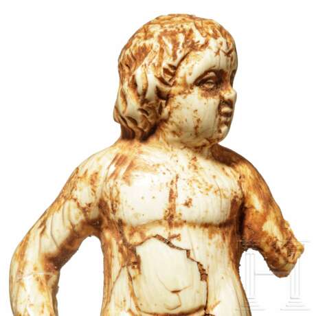Eros-Statuette aus Elfenbein, römisch, 1. - 2. Jhdt. - Foto 5