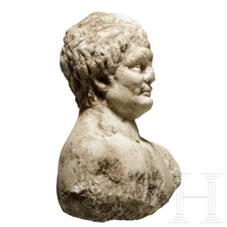 Marmorbüste eines Heroen, römisch, 2. - 3. Jhdt. - photo 1
