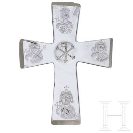 Bergkristall-Kreuz mit Kaiserbildnissen, byzantinisch  - фото 2