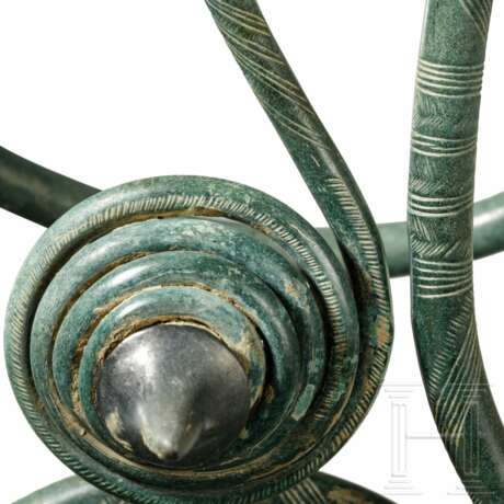 Ein Paar Armschutzspiralen, späte Bronzezeit, ca. 800 v. Chr. - Foto 4