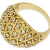 Ring: außergewöhnlicher und dekorativer vintage Cocktail-Diamantring, aufwändige Handarbeit, 18K Gelbgold - photo 4