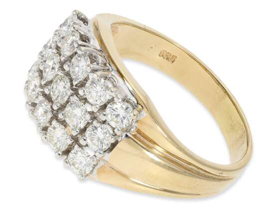 Ring: vintage Brillant-Goldschmiedering, ca. 1,5ct - фото 3