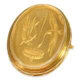 Brosche/Nadel: sehr schöne, extrem rare vintage/antike Gelbgoldbrosche mit Vogelmotiv, 18K Gold, Goldschmiedearbeit - фото 1
