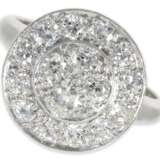 Ring: attraktiver Weißgoldring mit Diamantbesatz insgesamt ca. 1,41ct, 14K Gold - Foto 1