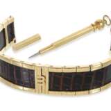 Armband: exclusives Wempe "Le Bracelet" Armband, 18K Gelbgold/Krokoleder - фото 1