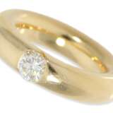 Ring: äußerst massiver, handgefertigter Solitär/Brillantring, 0,53ct, 18K Gold - photo 2