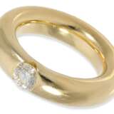 Ring: äußerst massiver, handgefertigter Solitär/Brillantring, 0,53ct, 18K Gold - photo 4