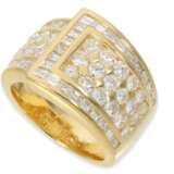 Ring: hochwertiger vintage Diamantring, insgesamt ca. 3,2ct, 18K Gold - фото 2