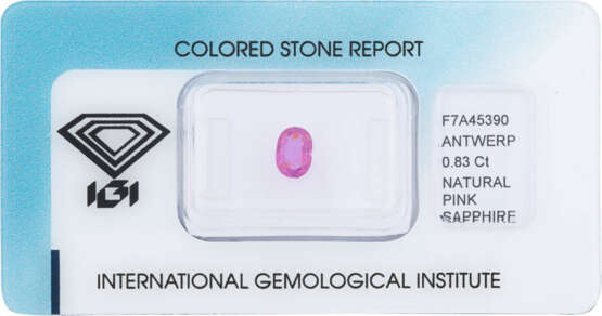  PINK SAPHIR 0.83 CARAT - фото 1