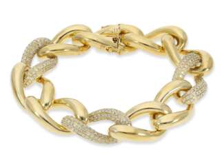 Armband: sehr schönes, dekoratives Goldarmband mit Brillanten, 2,85ct, 18K Gold