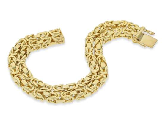 Kette/Collier: nahezu neuwertiges zweireihiges Königsketten-Armband, 14K Gold - фото 1