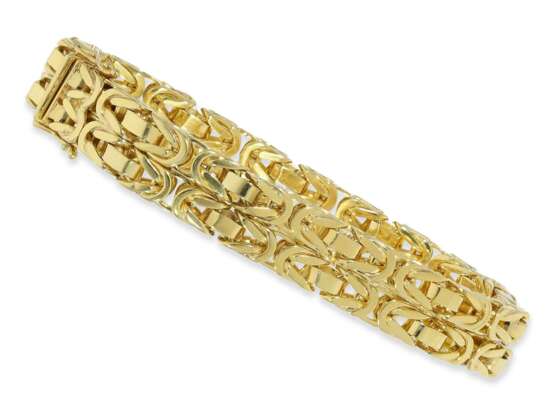 Kette/Collier: nahezu neuwertiges zweireihiges Königsketten-Armband, 14K Gold - фото 3