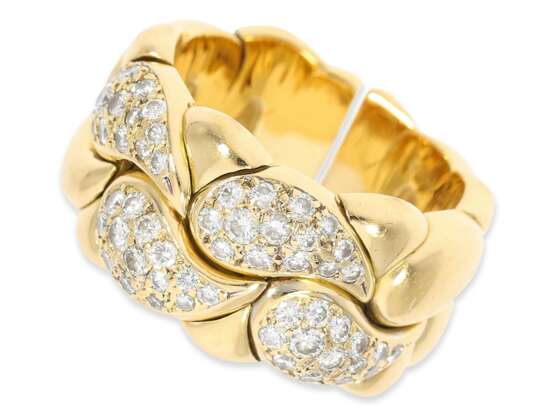 Ring: attraktiver Wempe Designerring mit Brillanten von insgesamt 0,98ct, 18K Gold, mit Wempe Zertifikat - photo 1