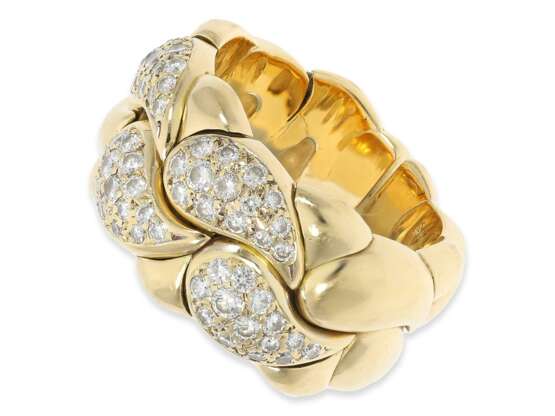 Ring: attraktiver Wempe Designerring mit Brillanten von insgesamt 0,98ct, 18K Gold, mit Wempe Zertifikat - photo 2