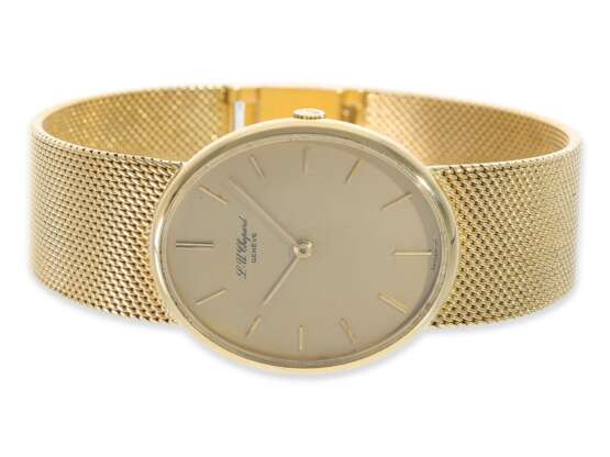 Armbanduhr: hochwertige und ehemals teure vintage Herrenuhr von Chopard, 18K Gold - photo 2