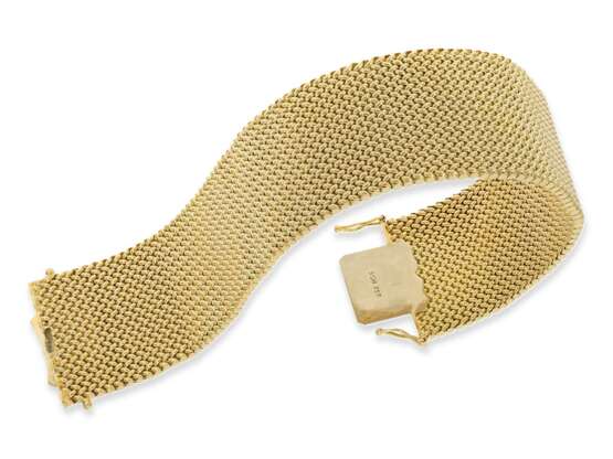 Armband: sehr schönes breites Goldarmband in Flechtoptik, 18K Gold - фото 1