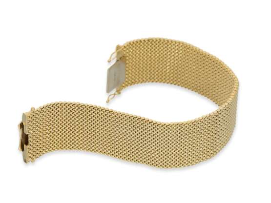 Armband: sehr schönes breites Goldarmband in Flechtoptik, 18K Gold - Foto 3
