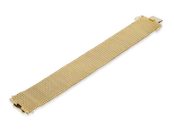 Armband: sehr schönes breites Goldarmband in Flechtoptik, 18K Gold - фото 4